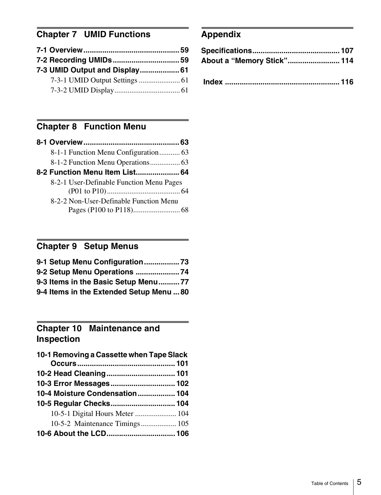 Sony HDW-1800 HDCAM / XDCAM Owner Manual EN (Instant Download) - Image 3