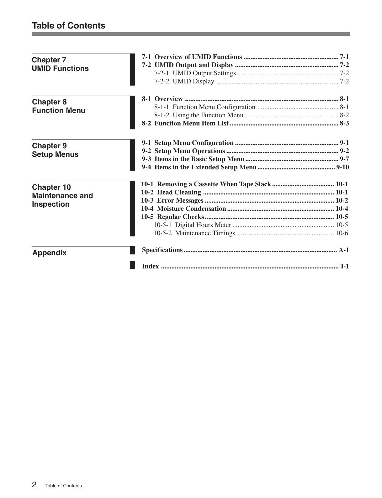 Sony HDW-M2100P HDCAM / XDCAM Owner Manual EN (Instant Download) - Image 3
