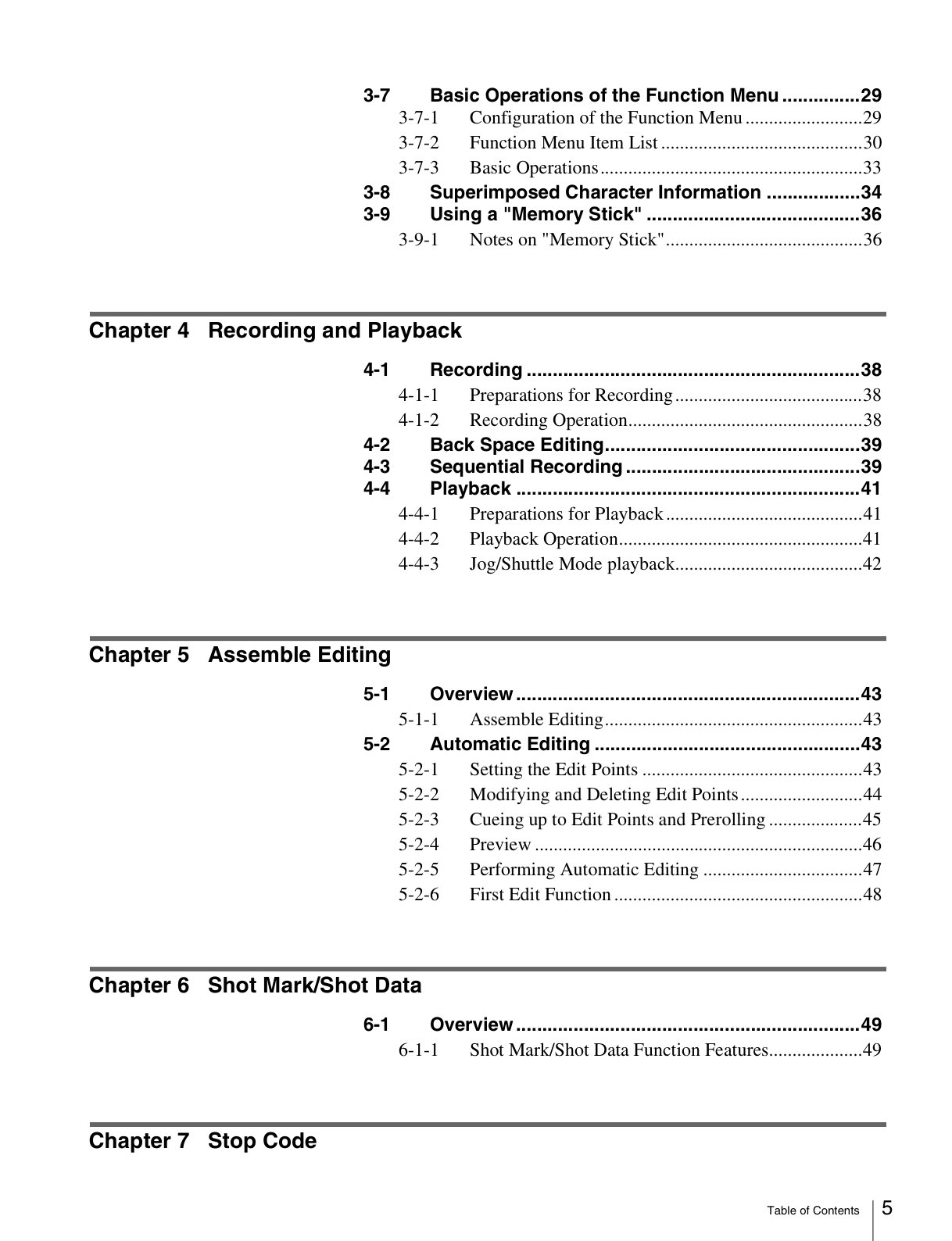 Sony HDW-S280 HDCAM / XDCAM Owner Manual EN (Instant Download) - Image 3