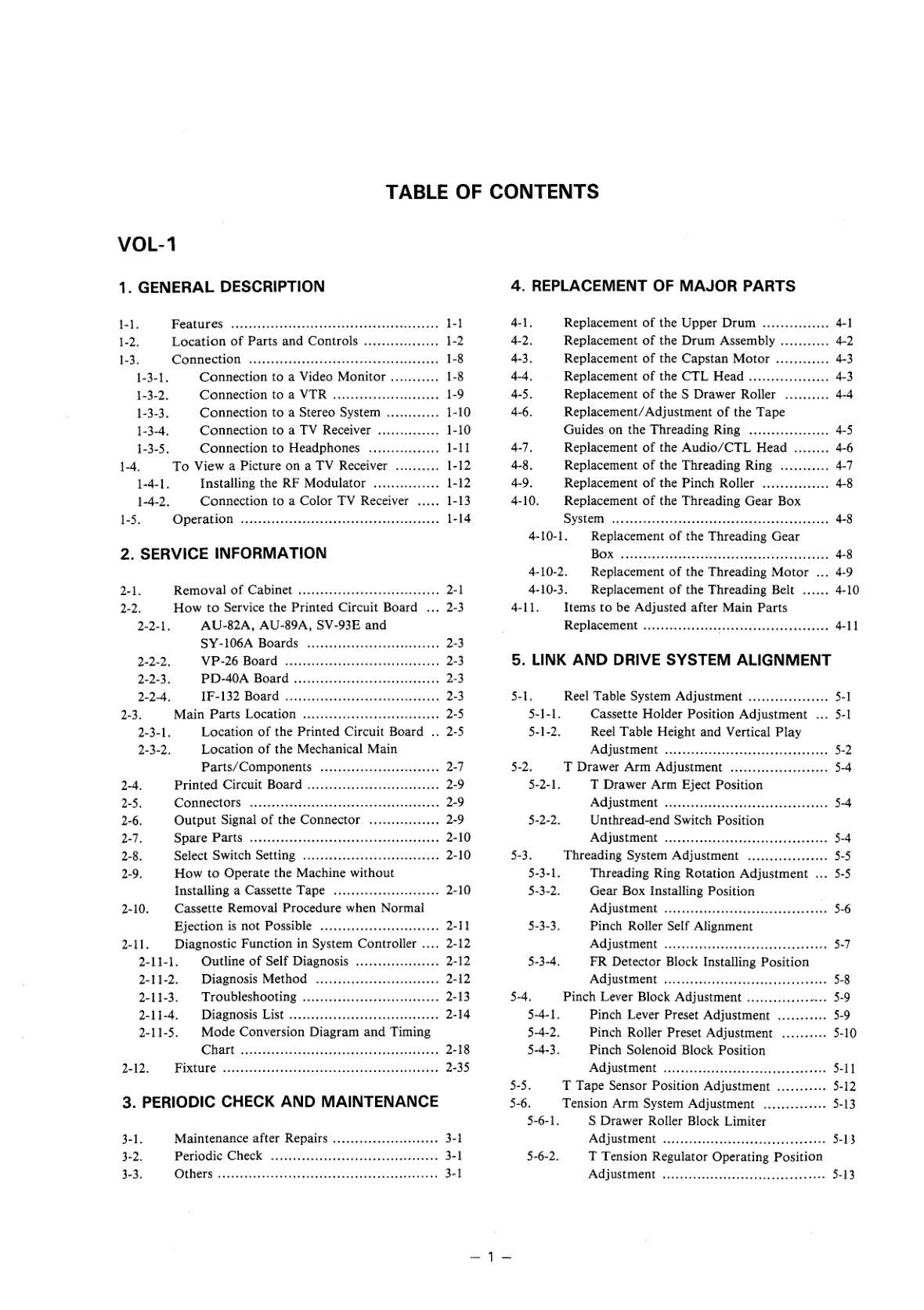 Sony VP-9000 U-matic Service Manual EN (Instant Download) - Image 3