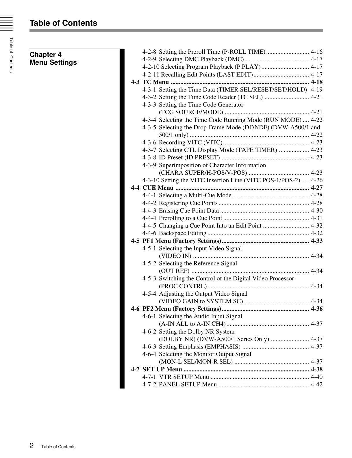 Sony DVW-500 Betacam Owner Manual EN (Instant Download) - Image 3