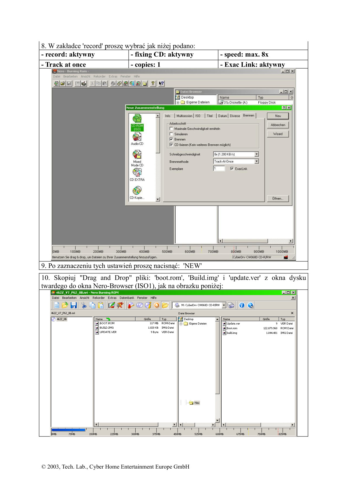 CyberHome CH DVD 462 firmware update instructions PL Manual (Instant Download) - Image 3