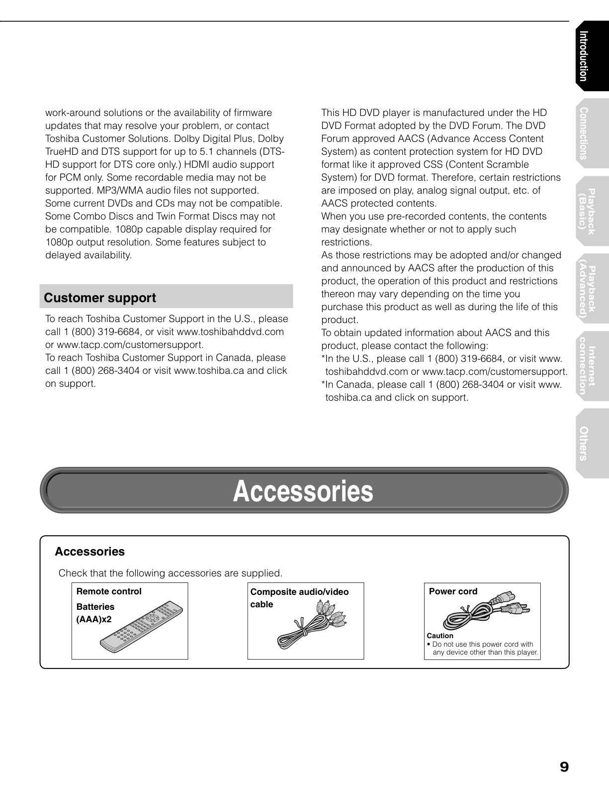 Toshiba HD-DVD HD-A20 User Manual (Instant Download) - Image 3