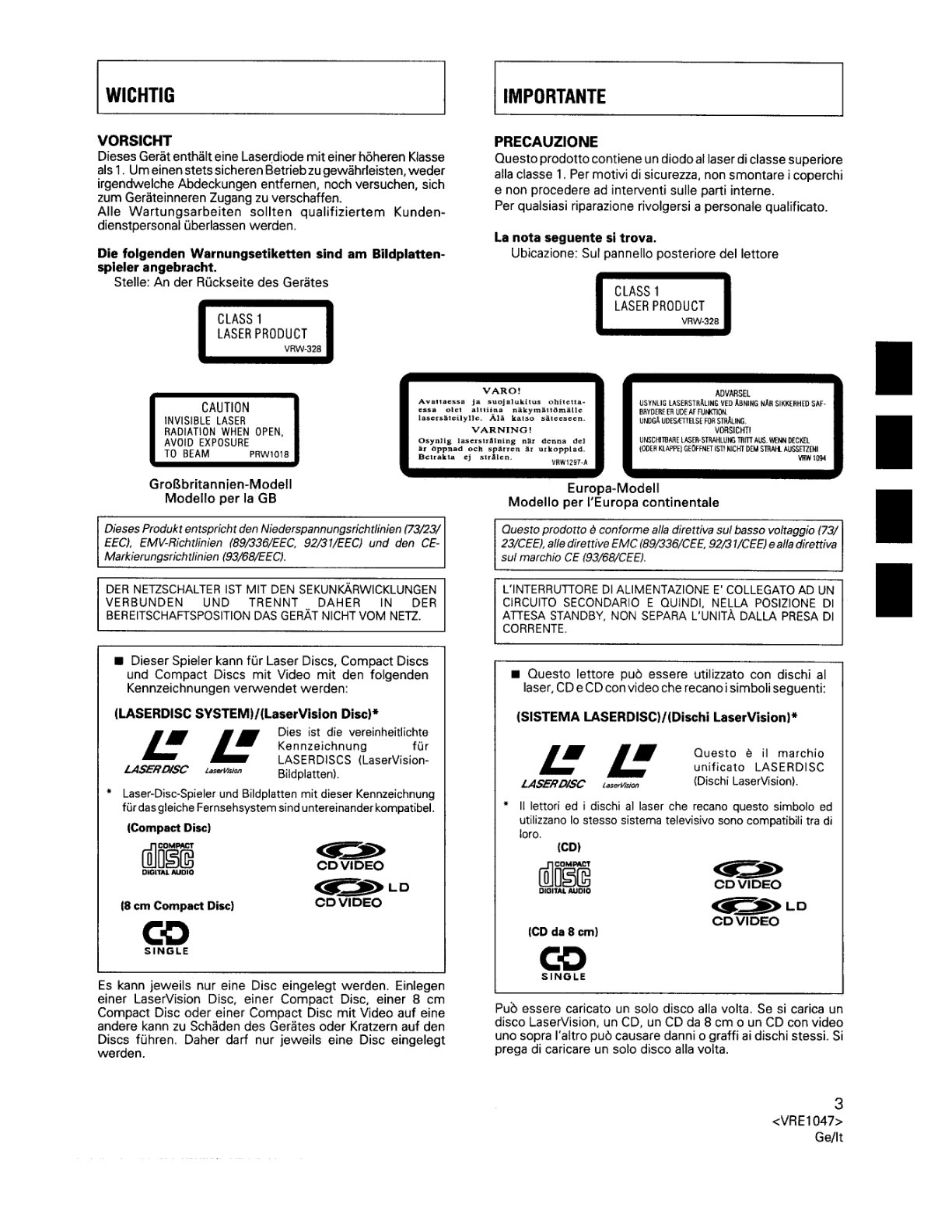 CLD-D925-EN-FR-DE-IT Manual (Instant Download) - Image 3