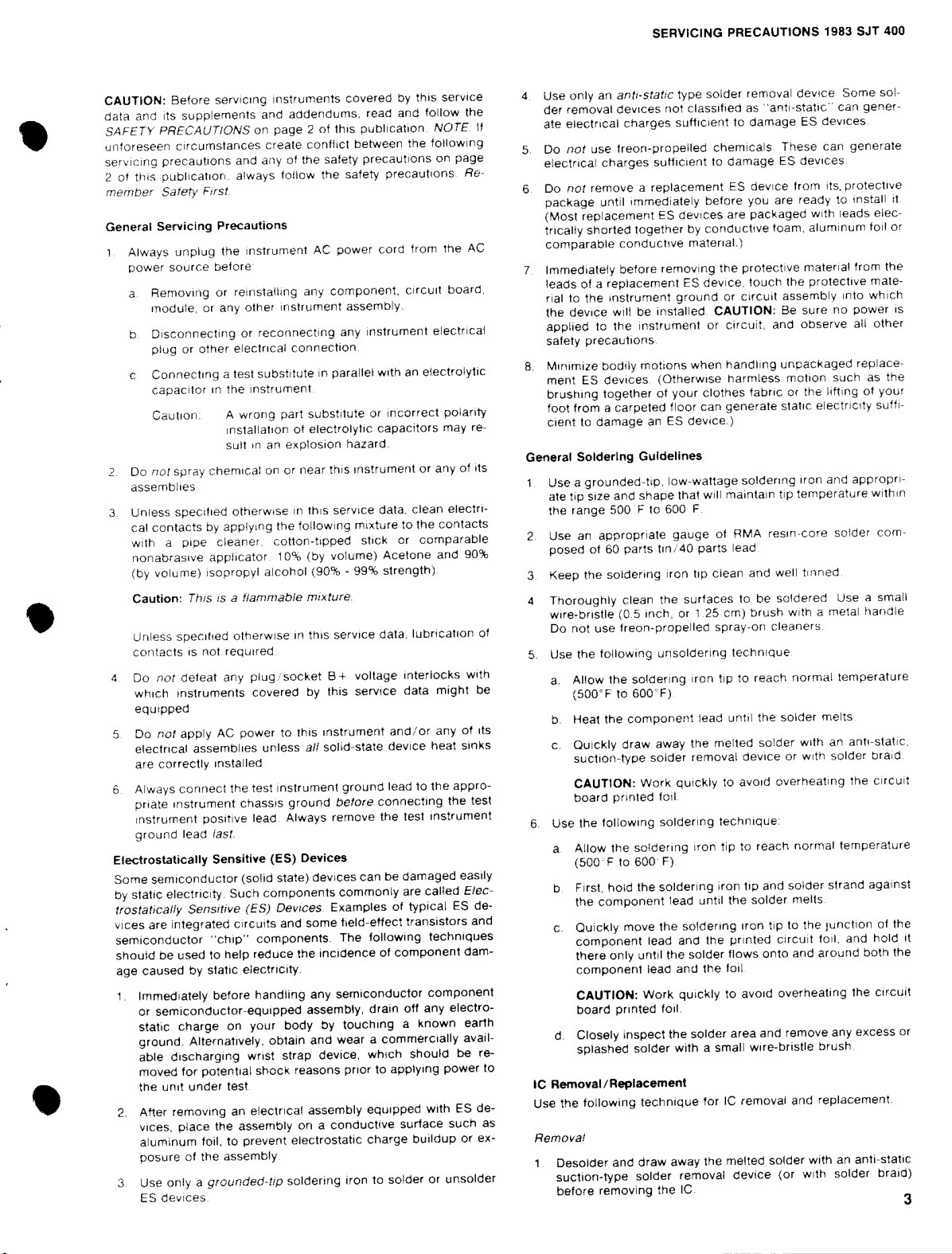 RCA-SJT-400-EN Service Manual Scan (Instant Download) - Image 3