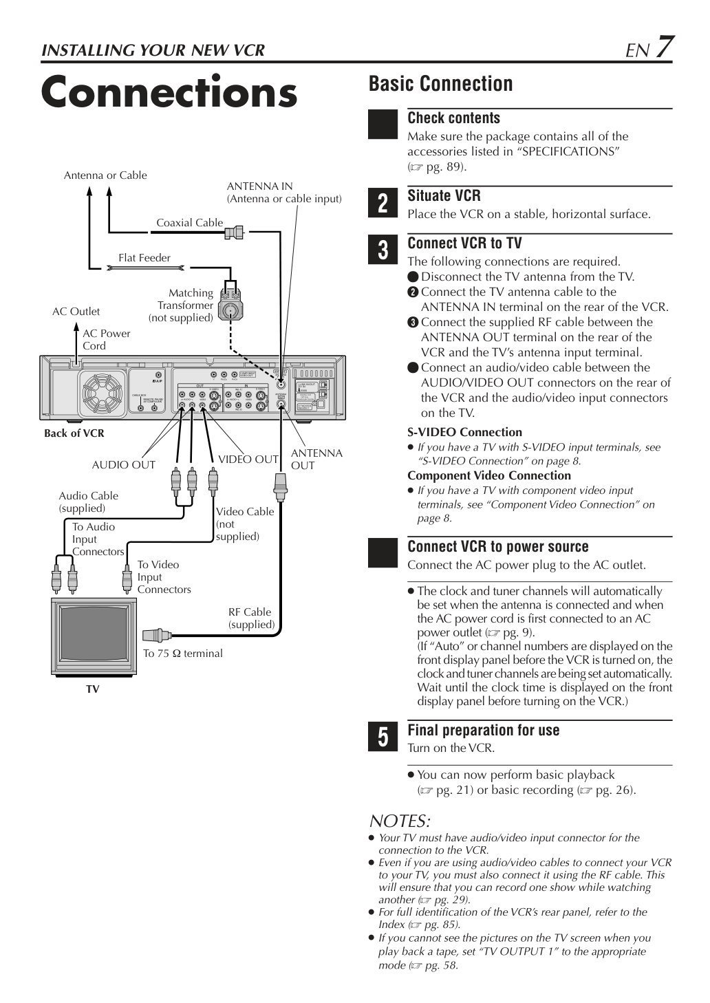 JVC SR-VD400U D-VHS Instructions EN (Instant Download) - Image 3