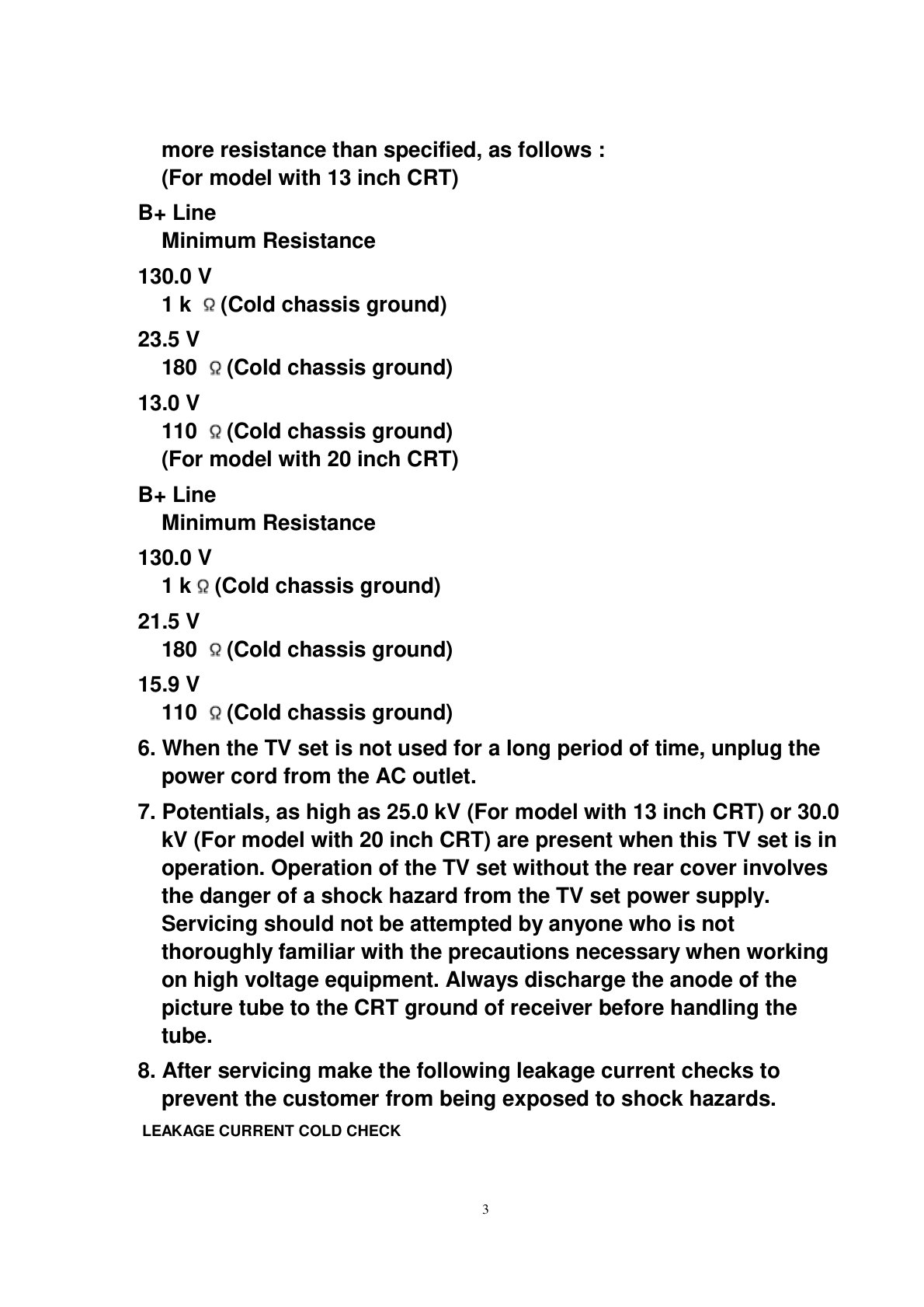 Panasonic / Quasar Omnivision TV+VCR Combo Service Manual EN (Instant Download) - Image 3
