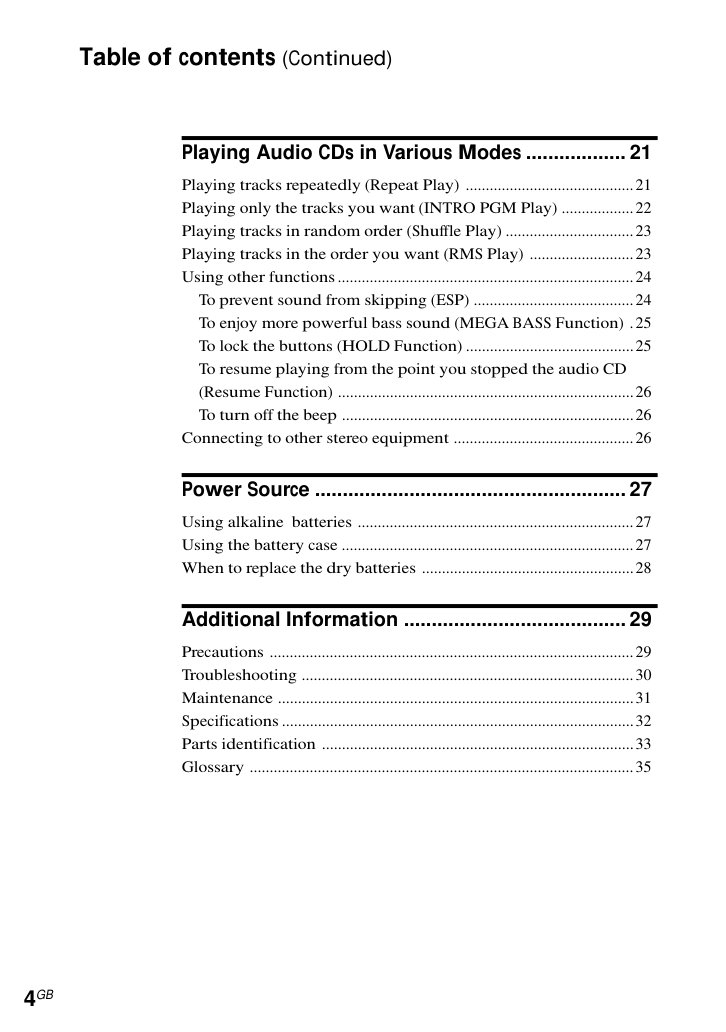 Sony D V55 Video CD User Manual (Instant Download) - Image 3
