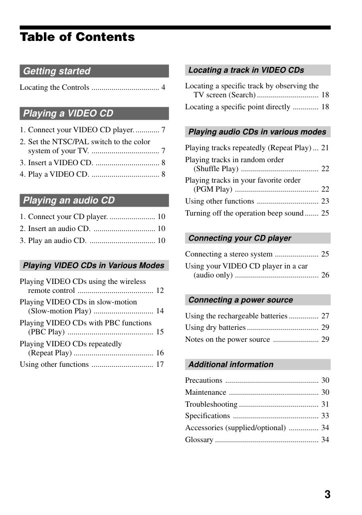 Sony D VJ65 Video CD Manual EN (Instant Download) - Image 3