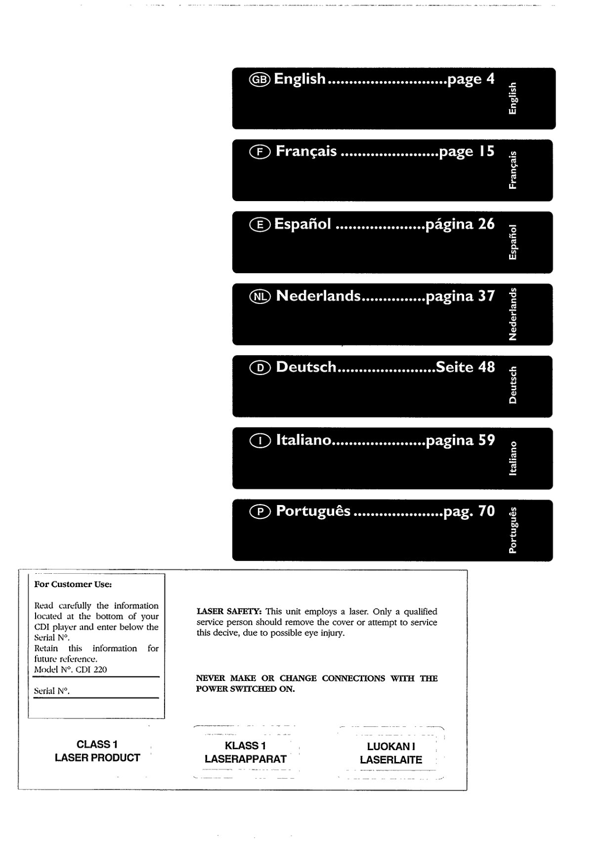Philips CDI 220 CD-i Manual EN (Instant Download) - Image 3