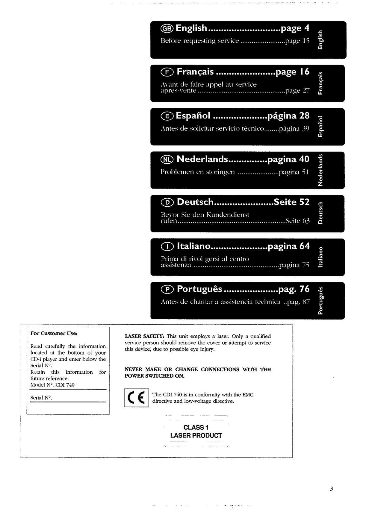 Philips CDI 740 CD-i Manual EN (Instant Download) - Image 3