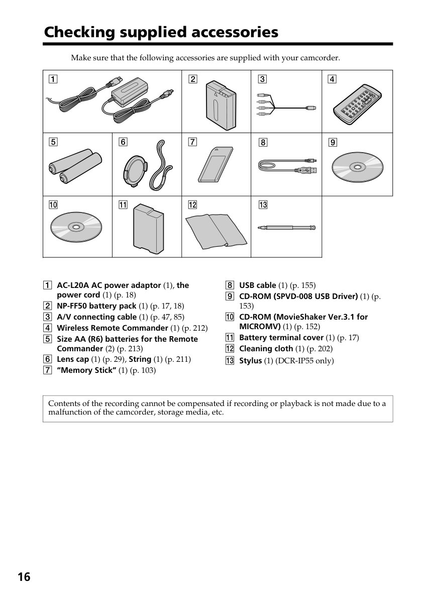 Sony DCR-IP45 MicroMV Owner Manual EN (Instant Download) - Image 4