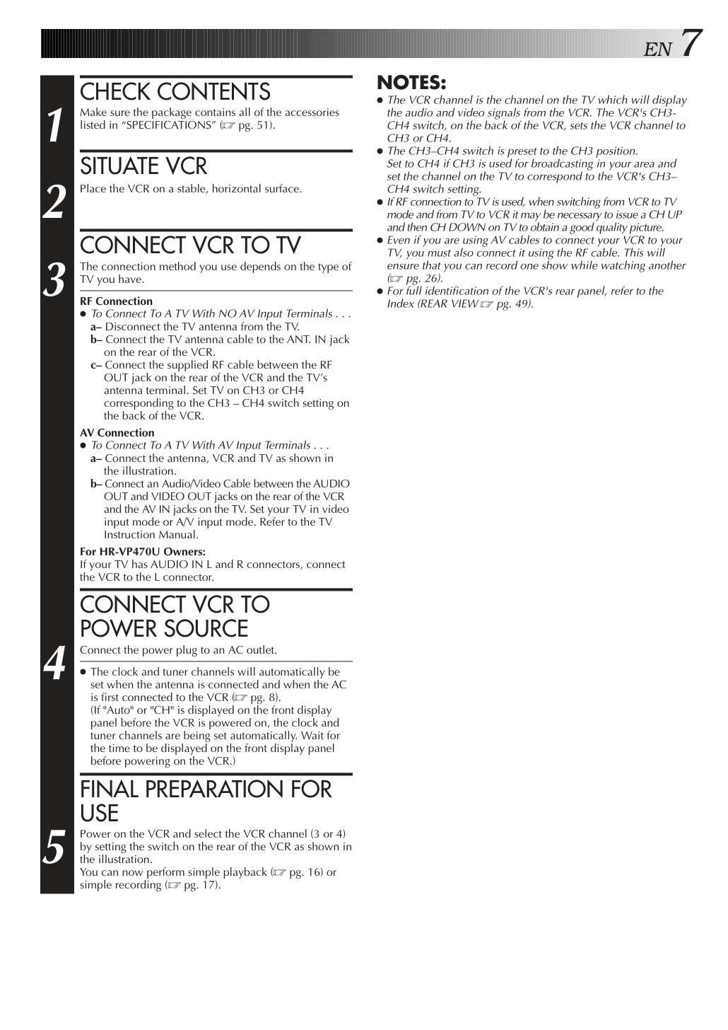 JVC HR-VP670U VHS Owner Manual EN (Instant Download) - Image 4