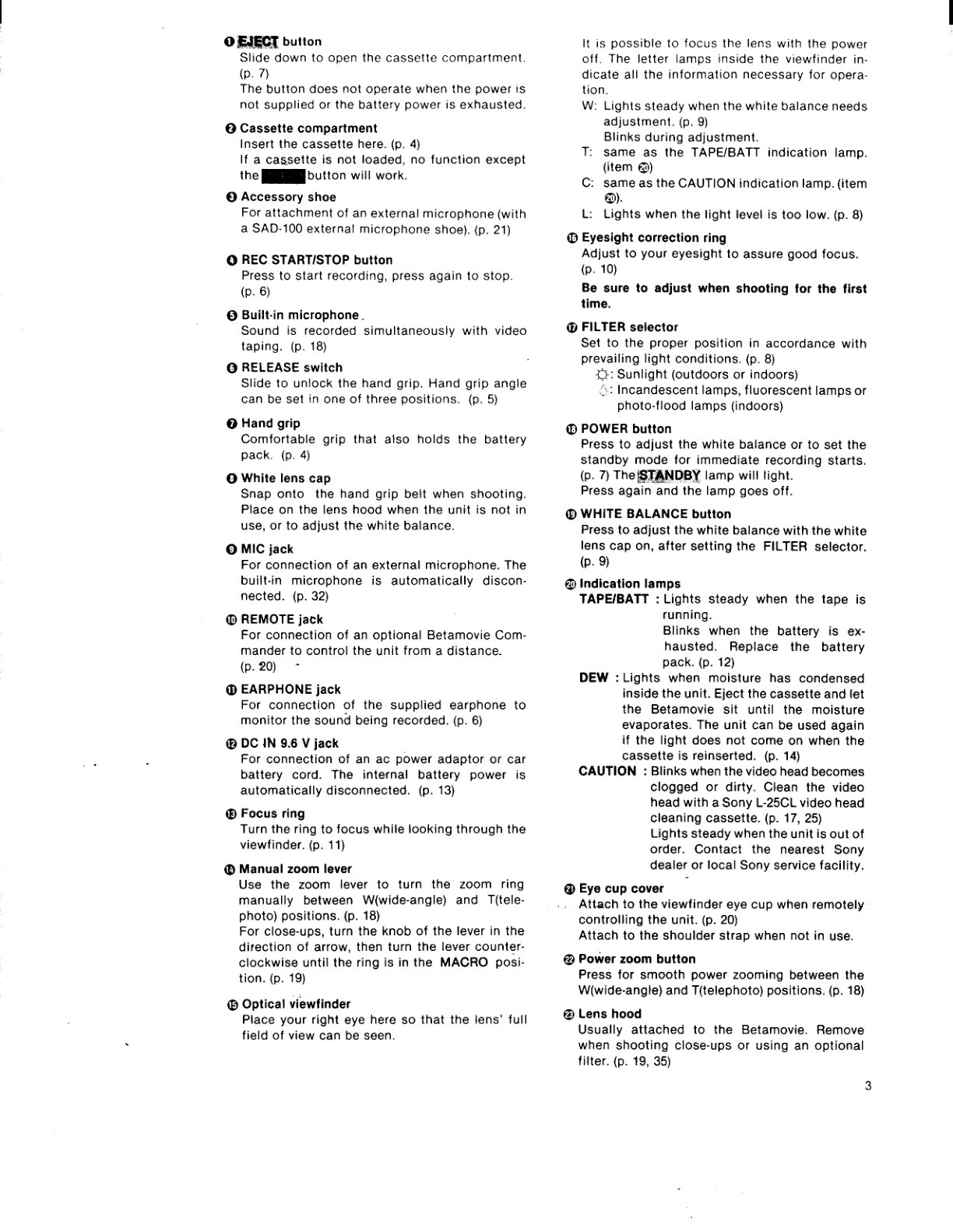 Sony BMC-110 Betamovie Manual (Instant Download) - Image 4