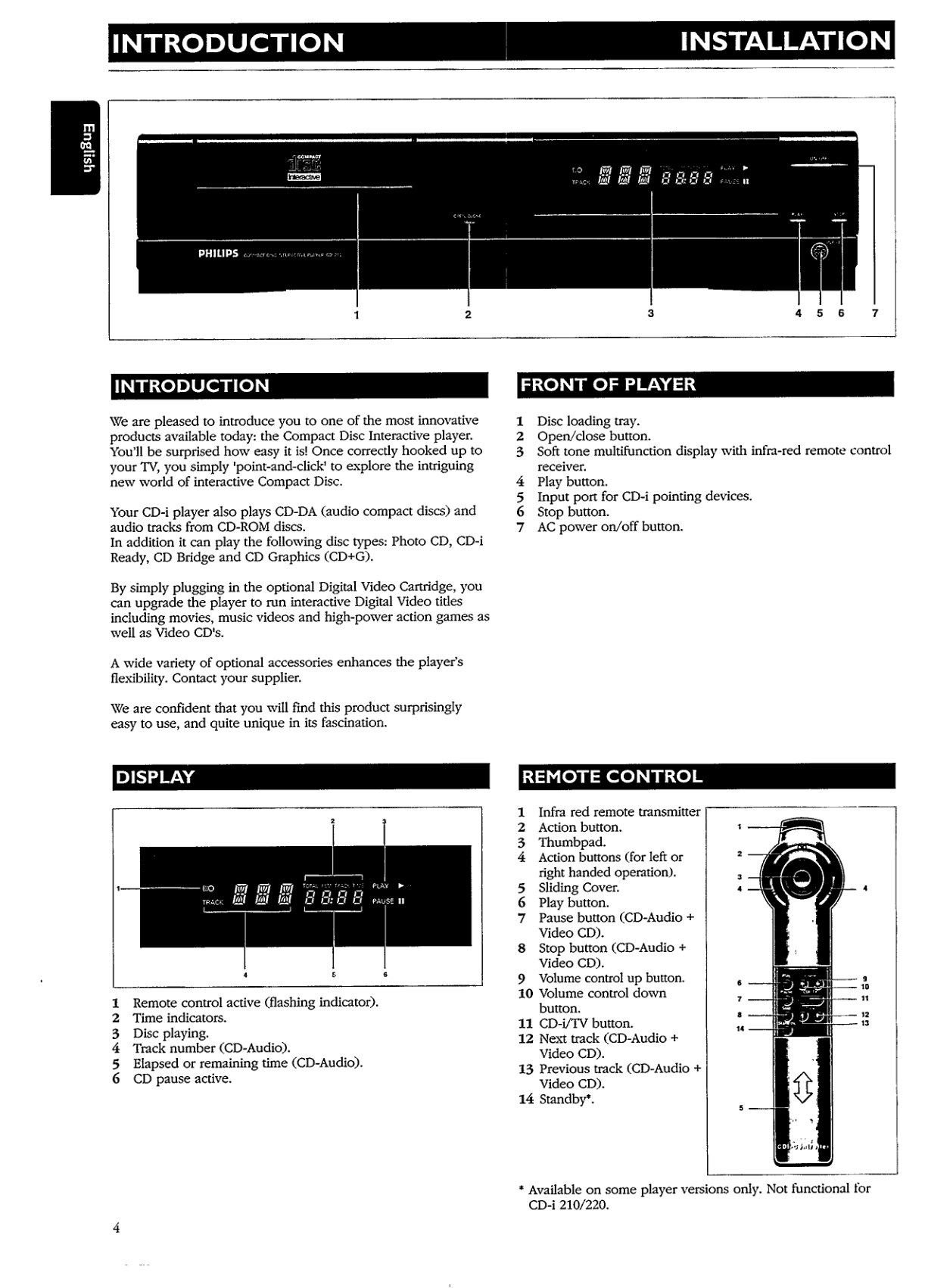 Philips CDI 210 CD-i User Manual EN (Instant Download) - Image 4