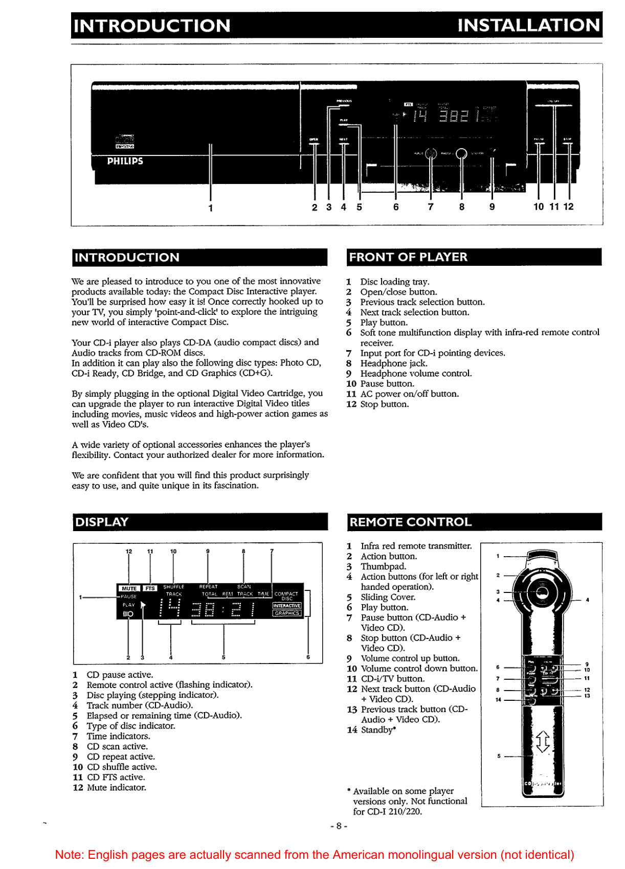 Philips CDI 220 CD-i Manual EN (Instant Download) - Image 4