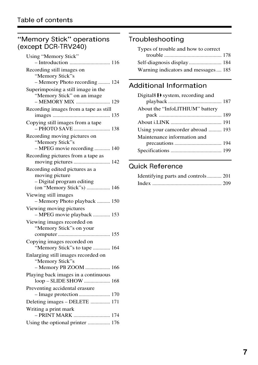 Sony DCR-TRV340 Digital8 Owner Manual EN (Instant Download) - Image 4