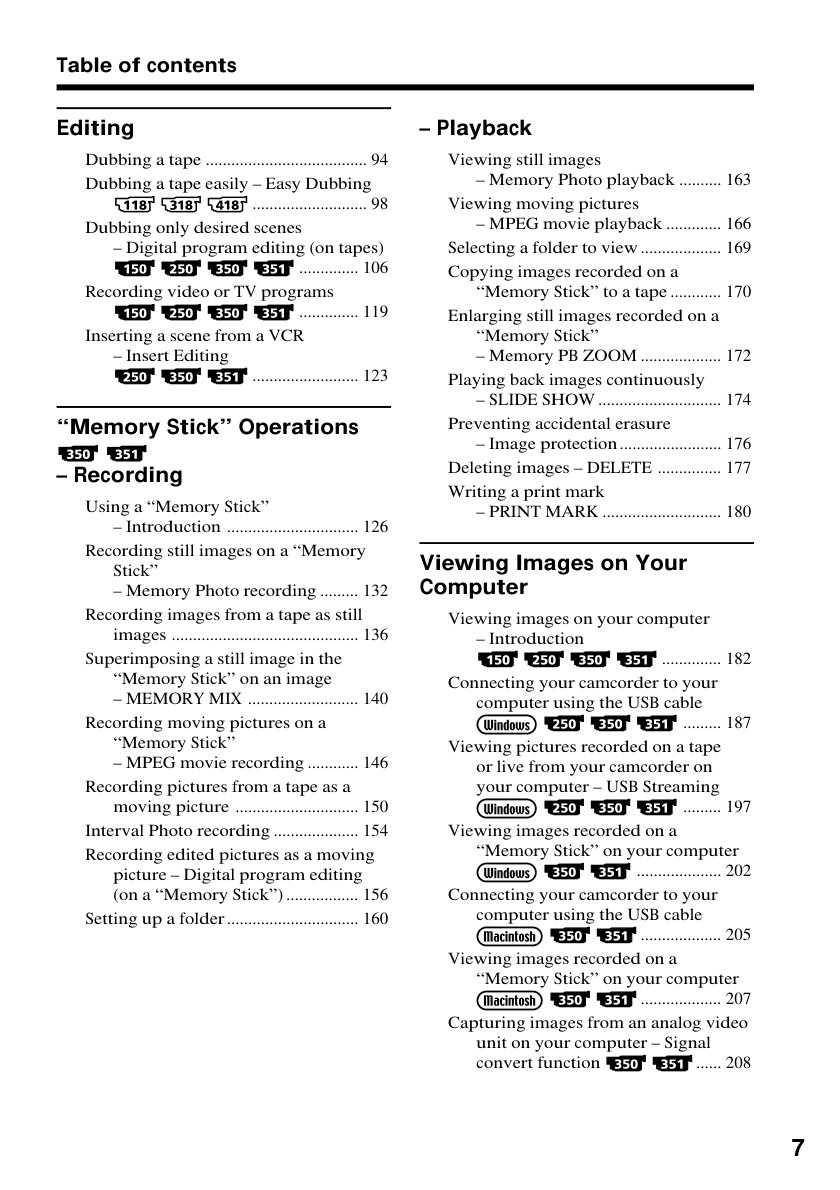 Sony DCR-TRV350 Digital8 Owner Manual EN (Instant Download) - Image 4