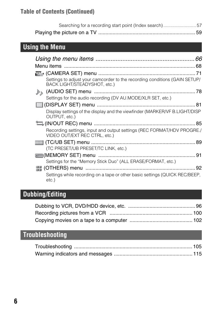 Sony HVR-Z7E HDV Owner Manual EN (Instant Download) - Image 4