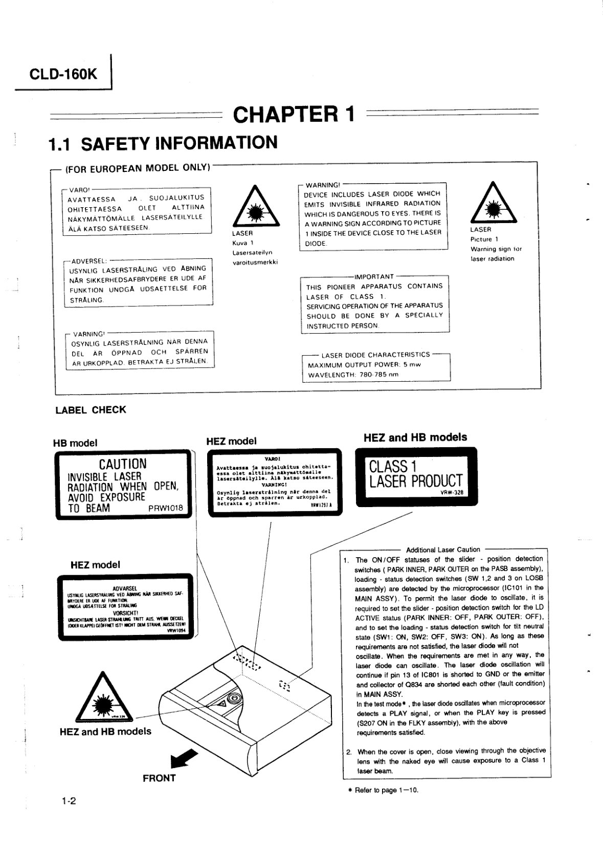 CLD-160K-EN Service Manual Scan-RRV1378 (Instant Download) - Image 5