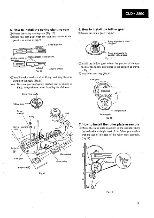 CLD-2850-EN Service-Manual Scan (Instant Download) - Image 5