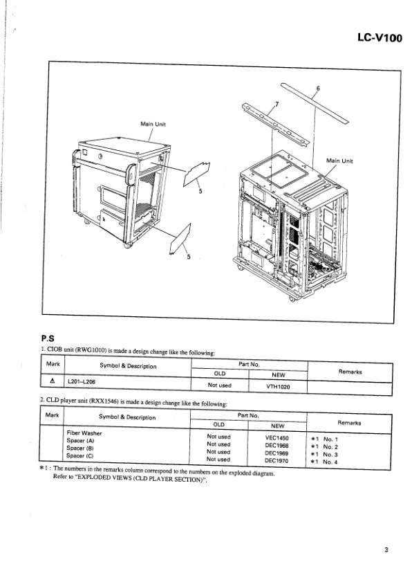 LC-V200-EN-FR-ES Service Manual Scan (Instant Download) - Image 5