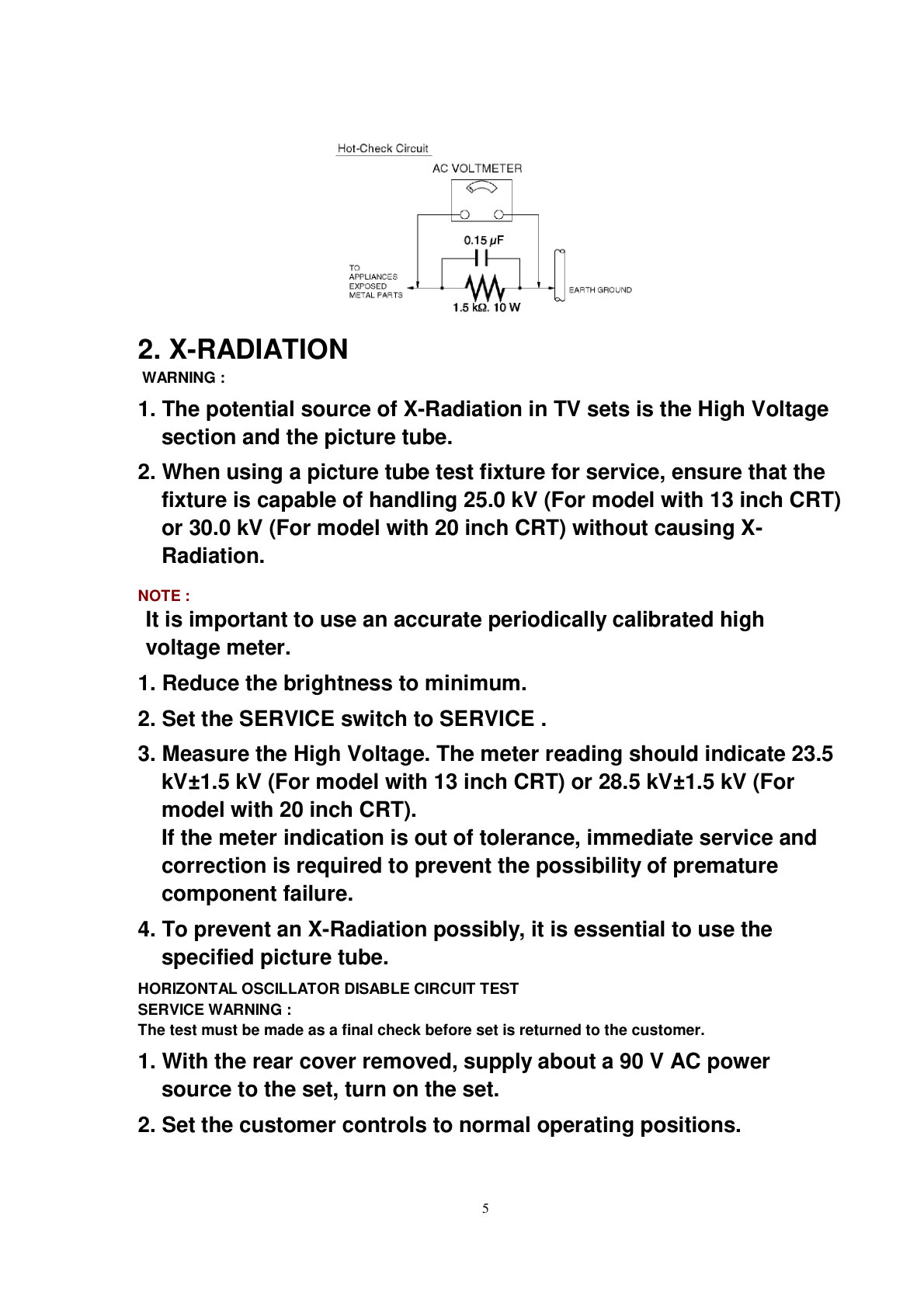 Panasonic / Quasar Omnivision TV+VCR Combo Service Manual EN (Instant Download) - Image 5