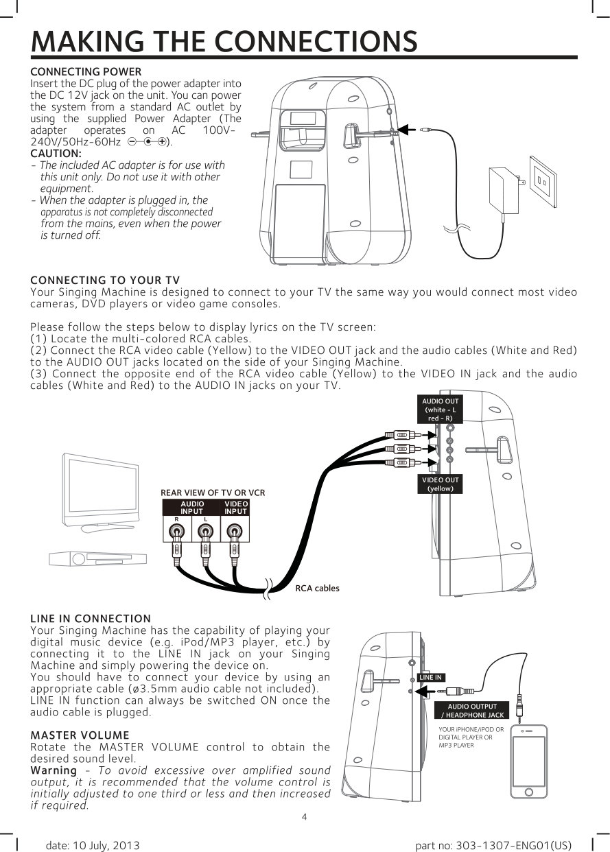 Singing Machine SMG 303 CD+G Karaoke Manual EN (Instant Download) - Image 5