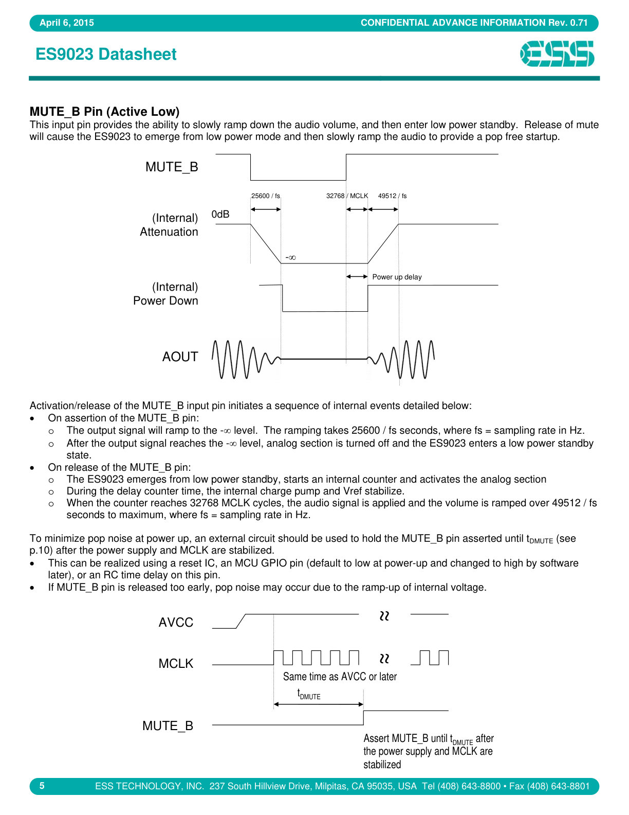 ES9023 Datasheet (Instant Download) - Image 5