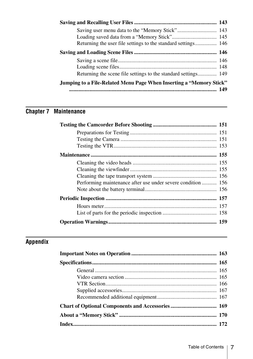 Sony HDW-650 HDCAM / XDCAM Owner Manual EN (Instant Download) - Image 5