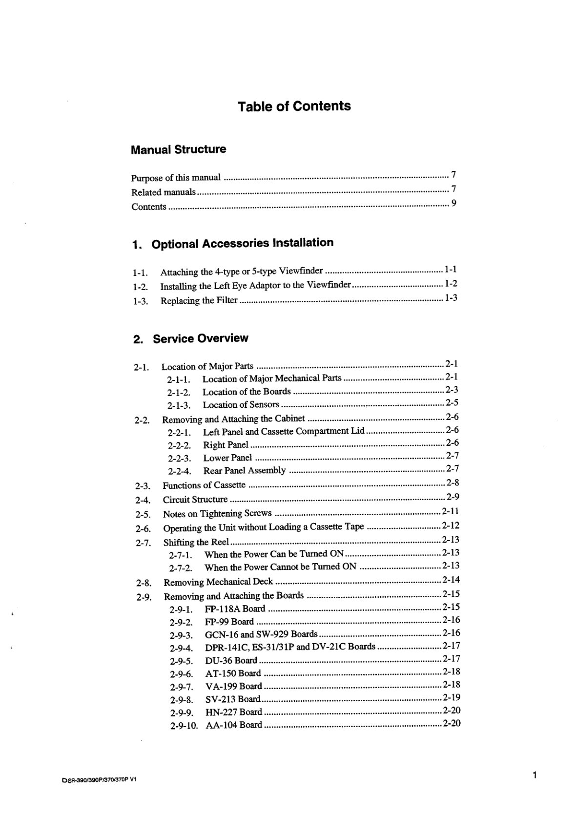 Sony DSR-390 DVCAM Service Manual EN (Instant Download) - Image 5