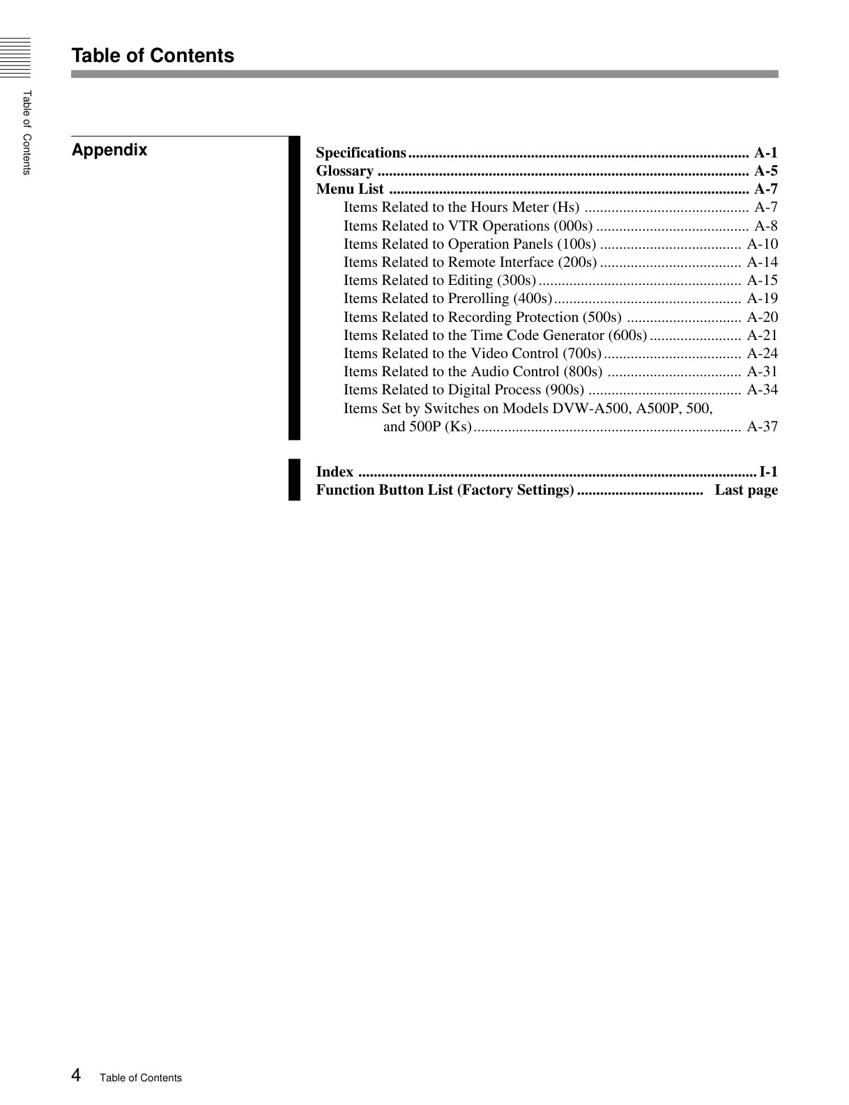 Sony DVW-500 Betacam Owner Manual EN (Instant Download) - Image 5