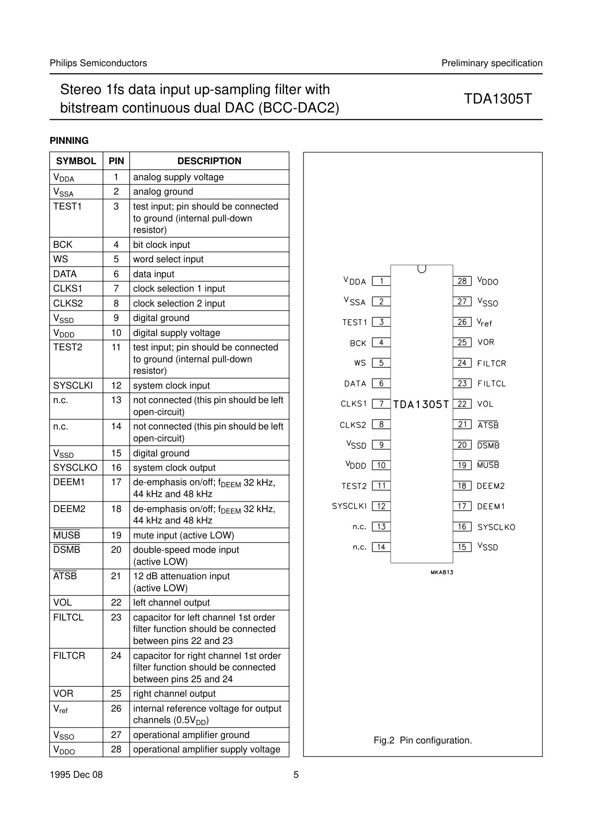 TDA1305 Datasheet (Instant Download) - Image 5