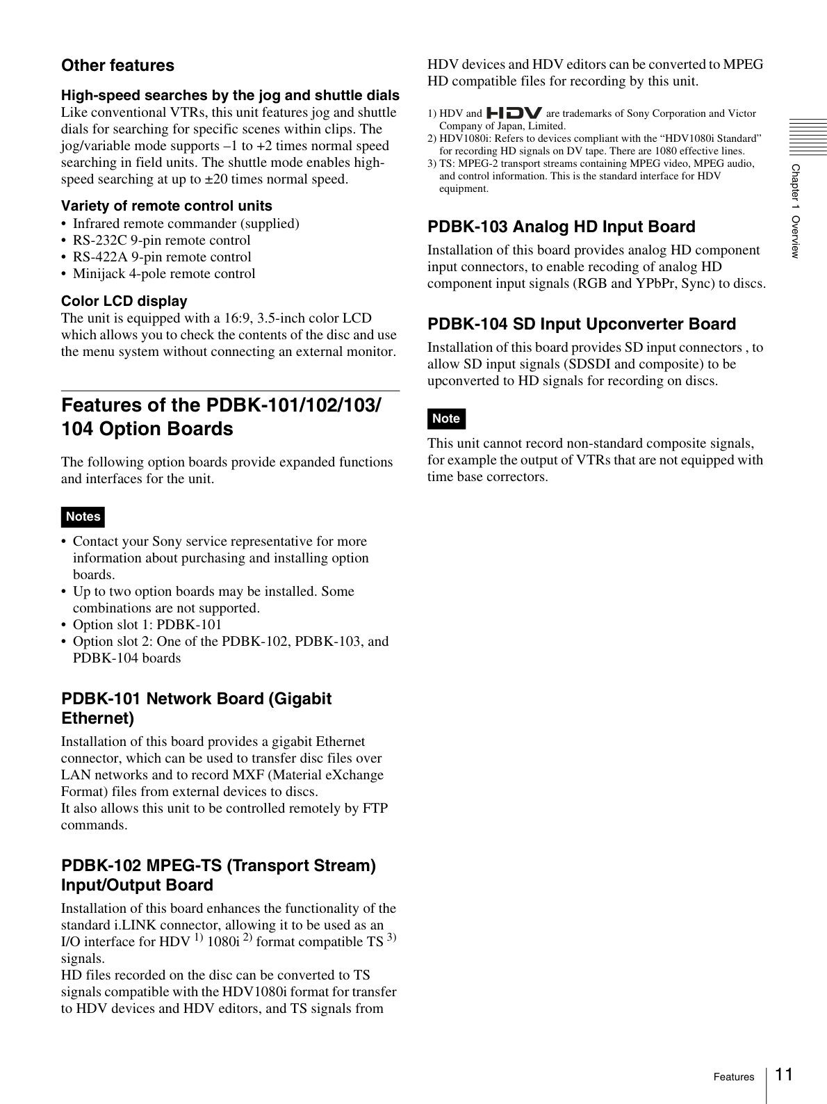 Sony PDW-F70 HDCAM / XDCAM Owner Manual EN (Instant Download) - Image 6