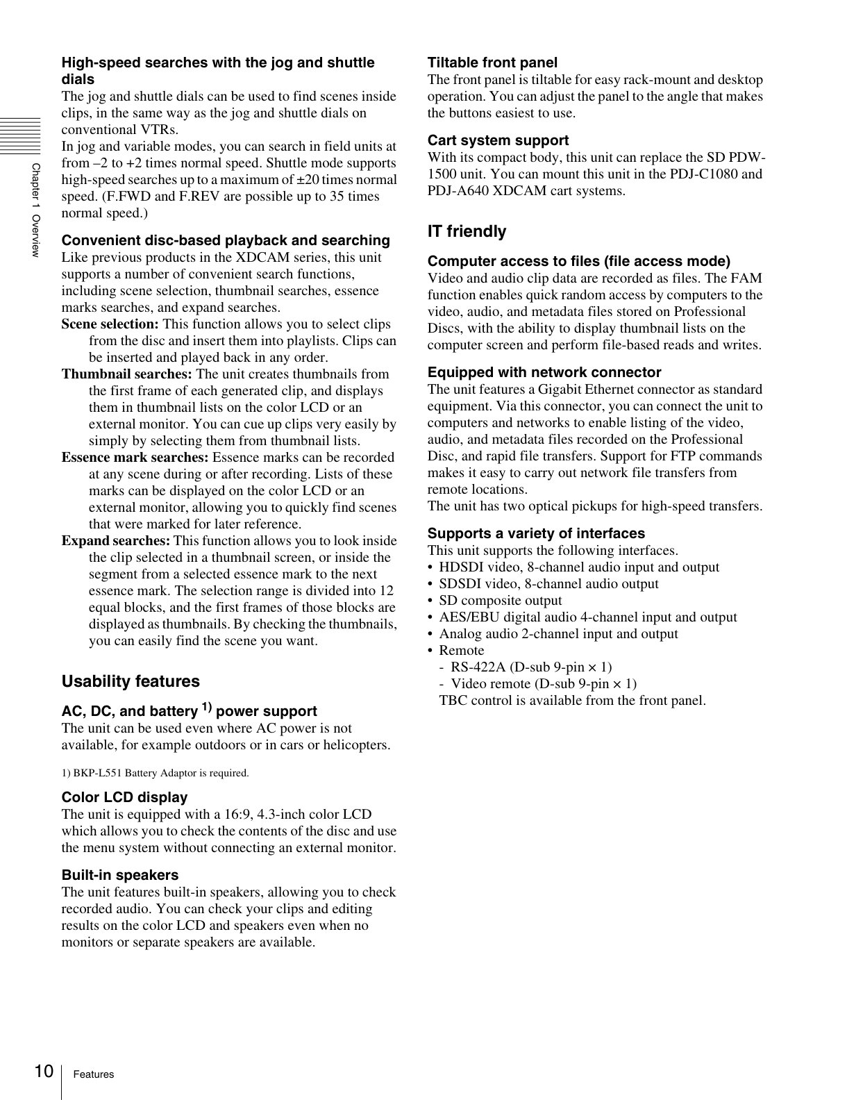 Sony PDW-HD1500 HDCAM / XDCAM Owner Manual EN (Instant Download) - Image 6