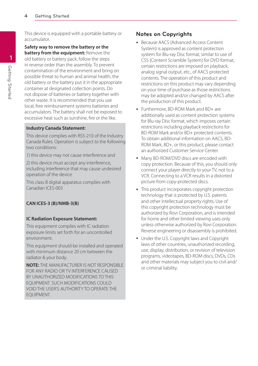 LG BP350 Blu-ray Player Owner Manual EN (Instant Download) - Image 2