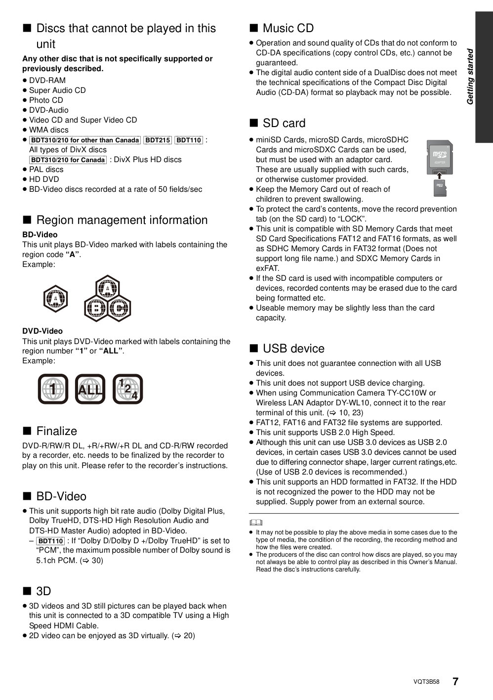 Panasonic DMP-BDT310 Blu-ray Player Owner Manual EN (Instant Download) - Image 5