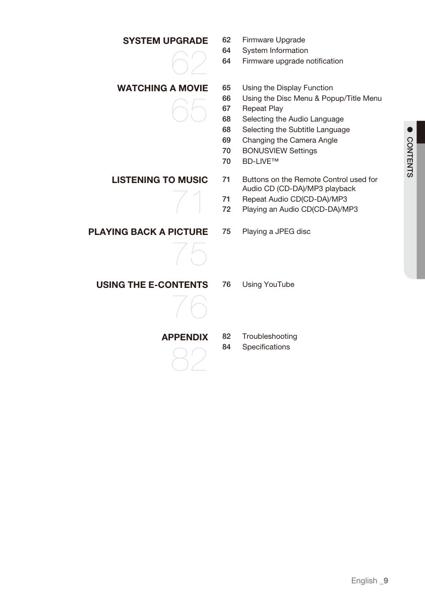 Samsung BD-P3600 Blu-ray Player Owner Manual EN (Instant Download) - Image 7