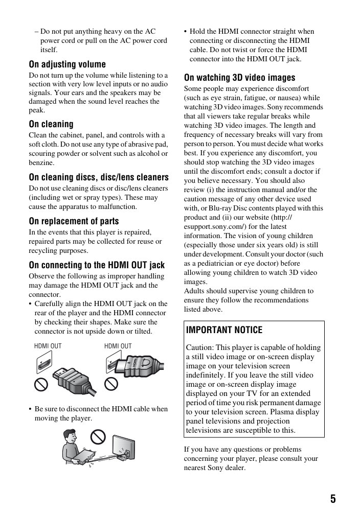 Sony BDP-S5100 Blu-ray Player Owner Manual EN (Instant Download) - Image 2