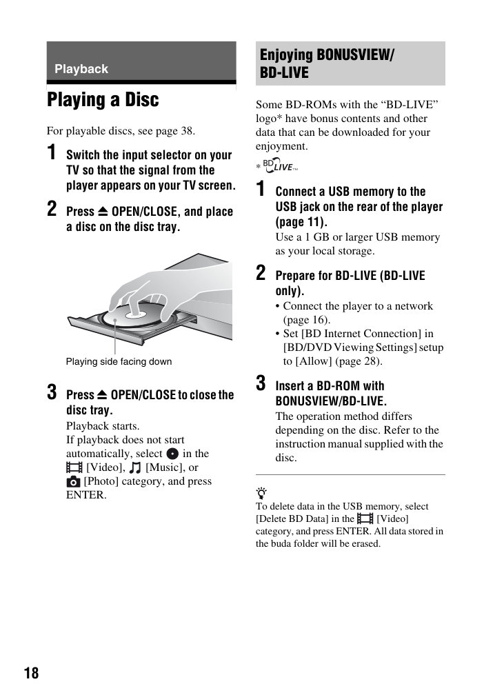 Sony BDP-S5100 Blu-ray Player Owner Manual EN (Instant Download) - Image 4