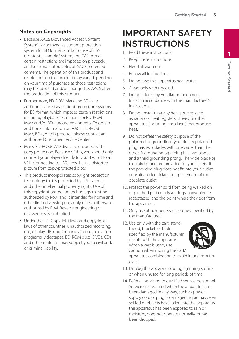 LG BD670 Blu-ray Player Owner Manual EN (Instant Download) - Image 2
